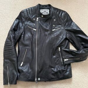 Zadig & Voltaire lamb leather jacket